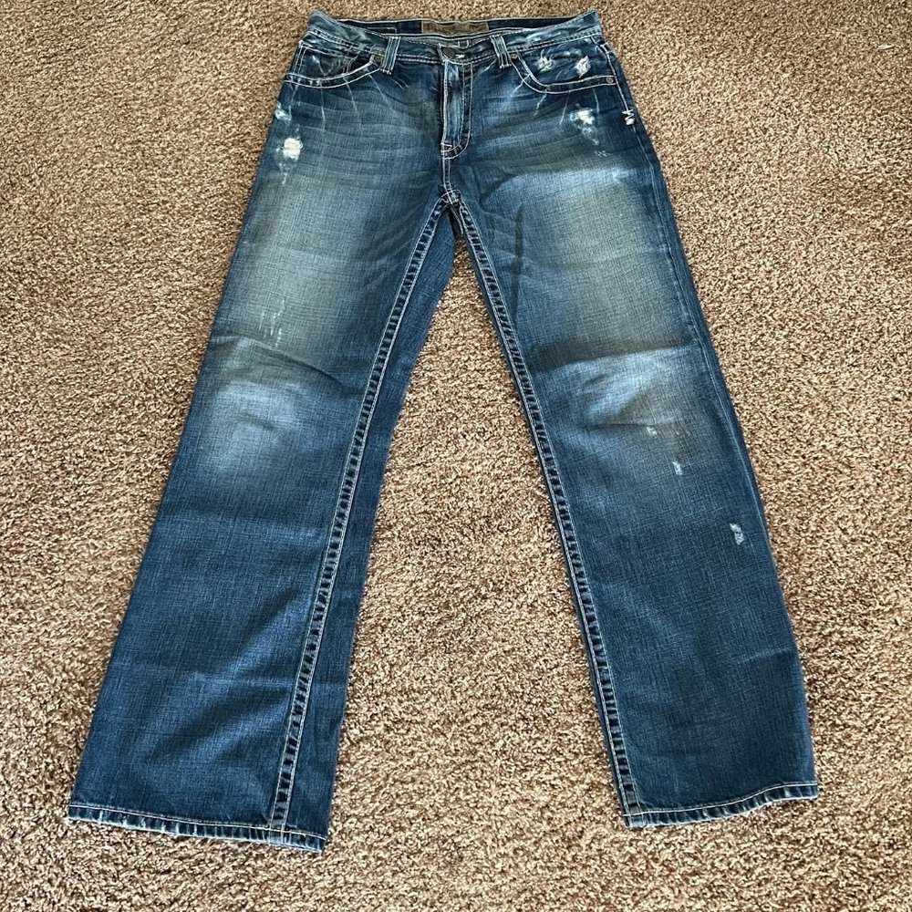 BKE Tyler Relaxed Fit Blue Jeans - 32 x 32